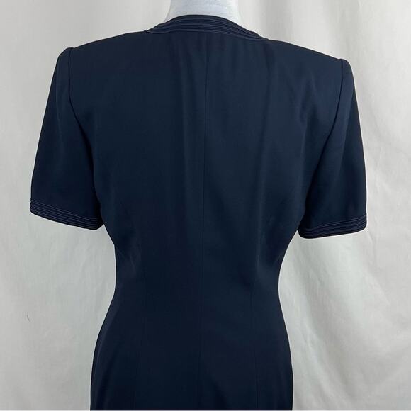 Donna Morgan Navy Two Piece Jacket W Skirt Y2K OfficeCore Career NWT Size 6 - Picture 6 of 16